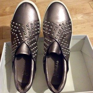 J/ SLIDES NYC leather slip-on sneakers. New / sz10